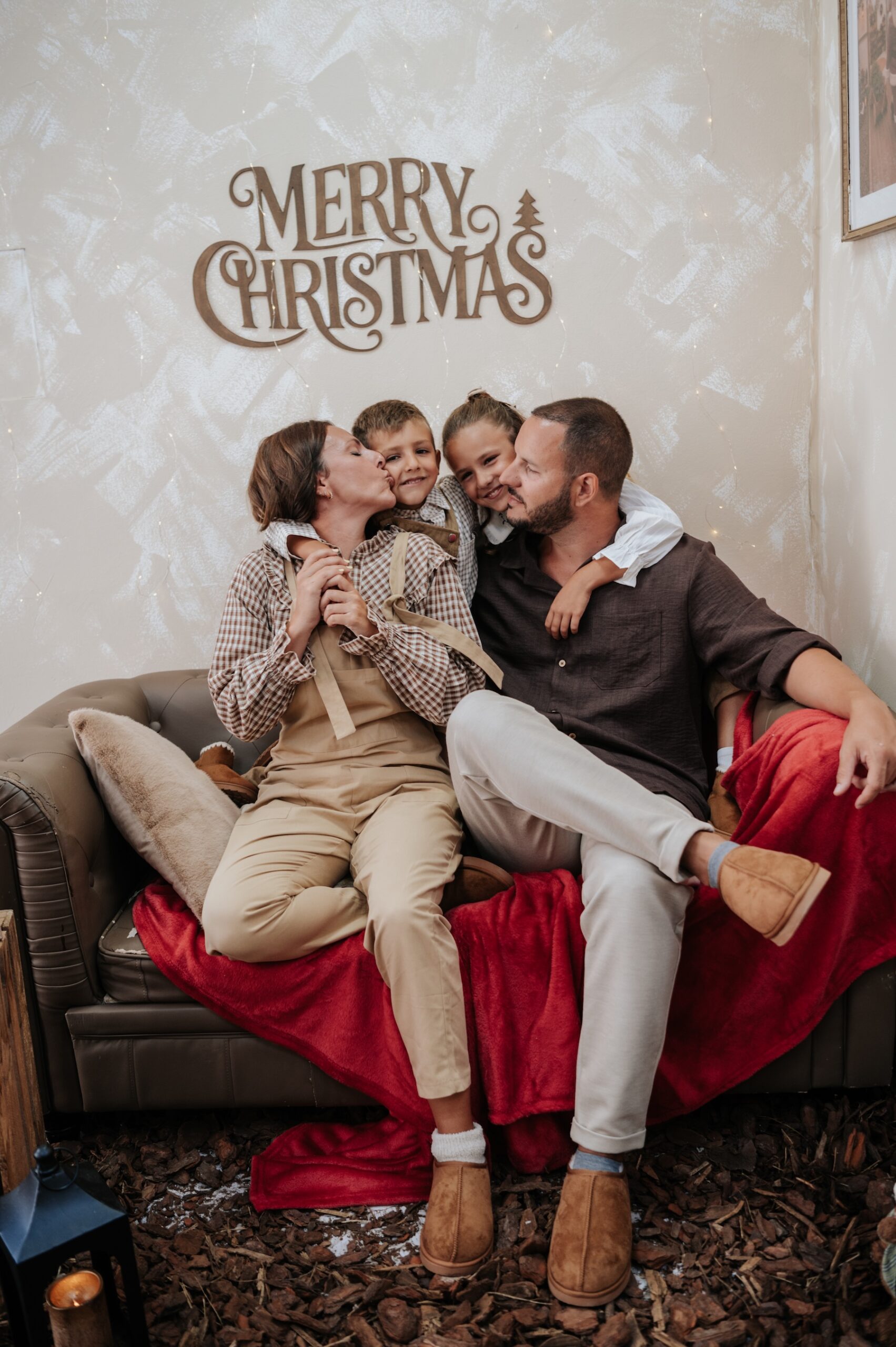 Familia en Navidad